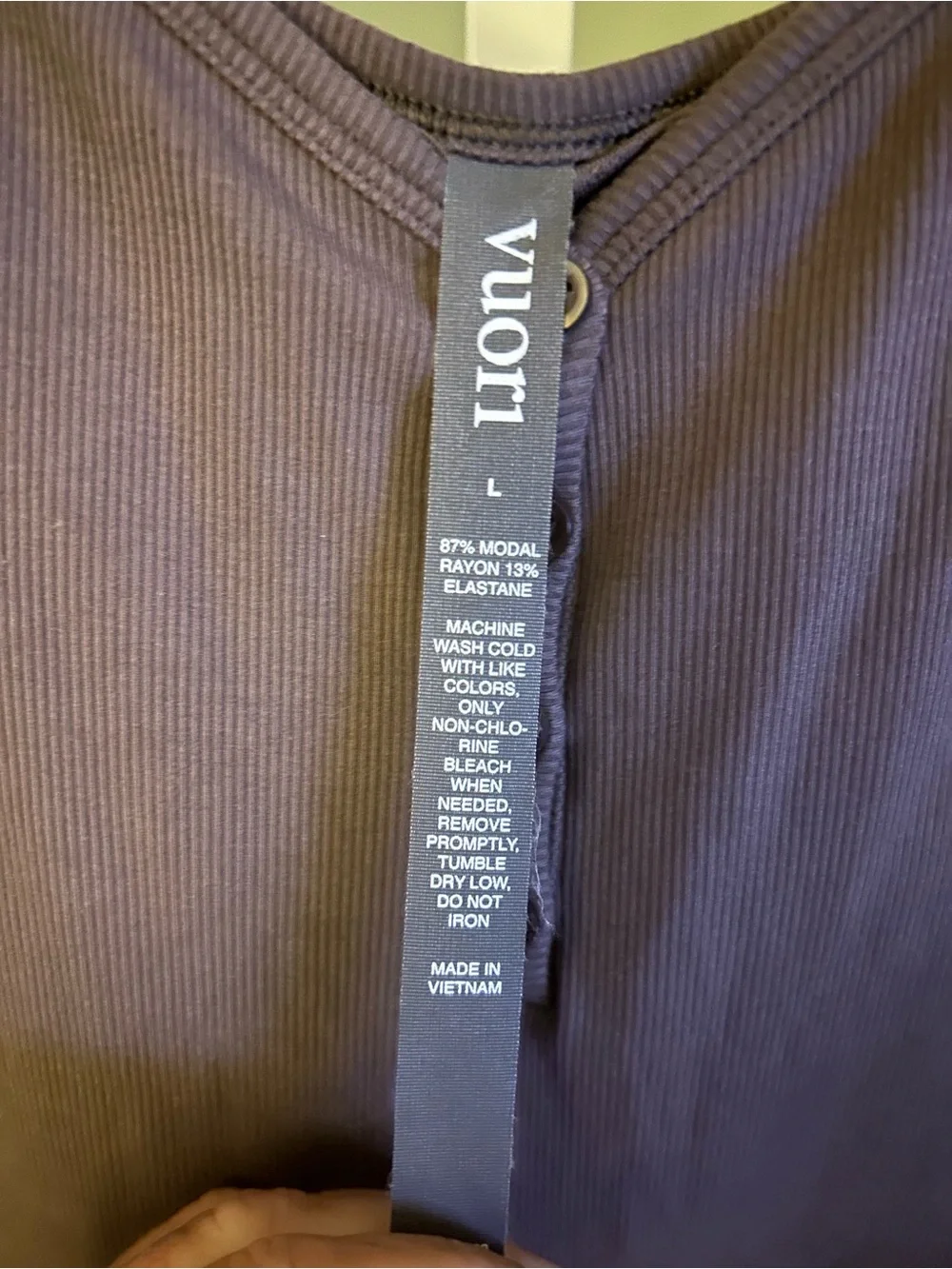 Vuori Pose Henley Jumpsuit in the color Brown
